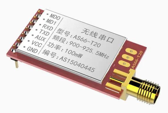 

AS66-T20 SI4463 915MHz wireless module 915M serial UART 2200 meters long distance through transmission