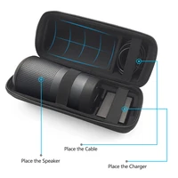 new pu travel case for bose soundlink revolve case eva carry protective speaker box pouch cover extra space for plug cables