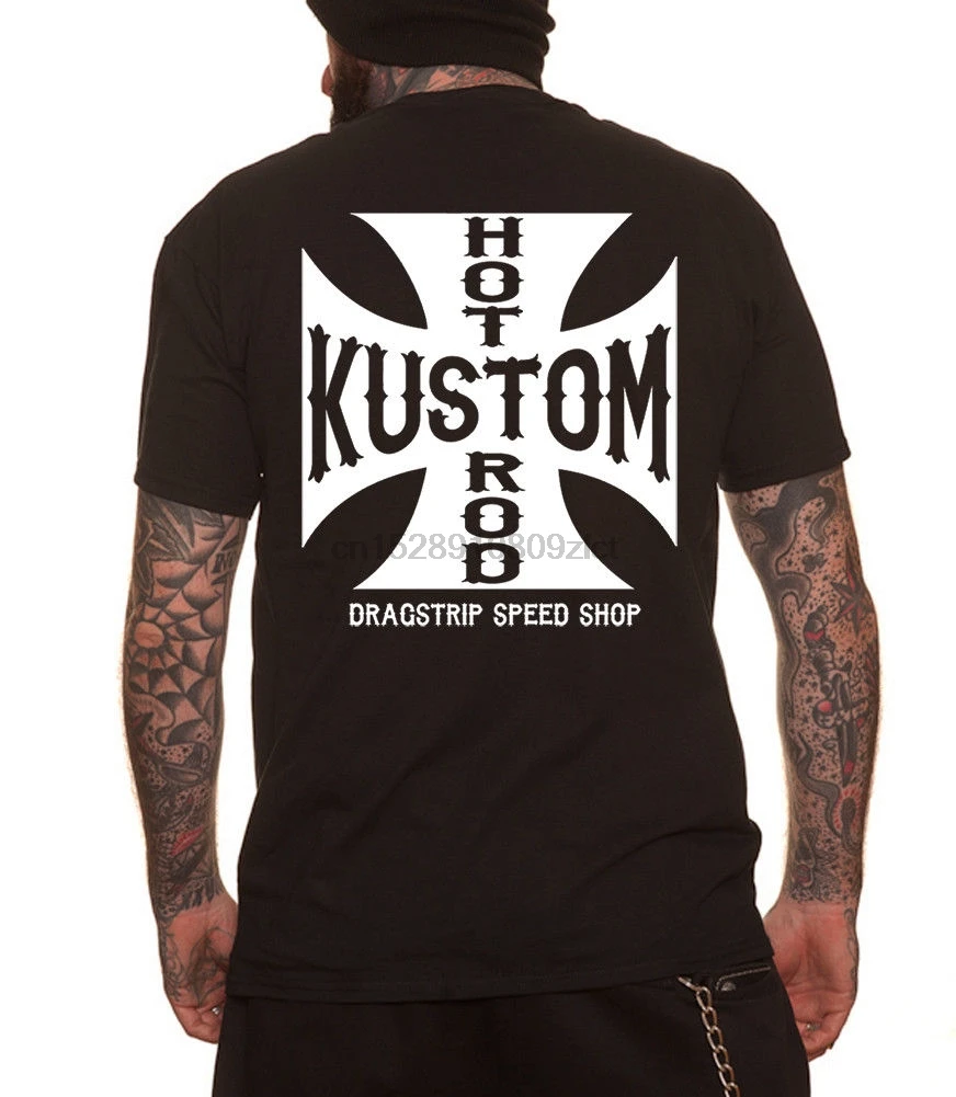 Одежда FTW Байкерская футболка Железный крест T'Shirt Speed shop 13 Футболка| |
