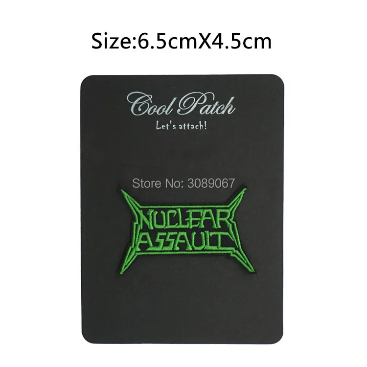 Тяжелая металлическая лента ядерного штурма GR Музыкальная железная наклейка