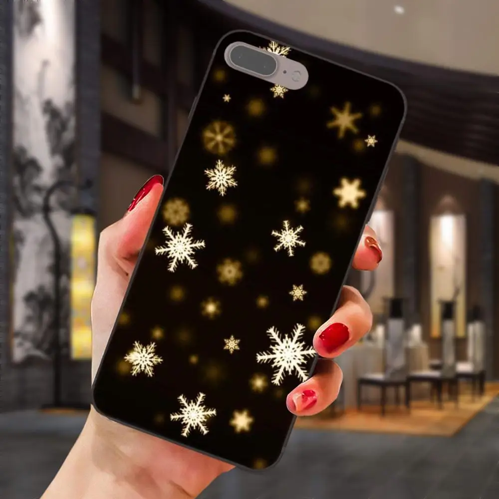 Мягкий чехол для телефона samsung Galaxy A3 A5 A6 A6s A7 A8 A9 Star Plus, черный, Рождественский, снежинка, олень, год - Цвет: as picture