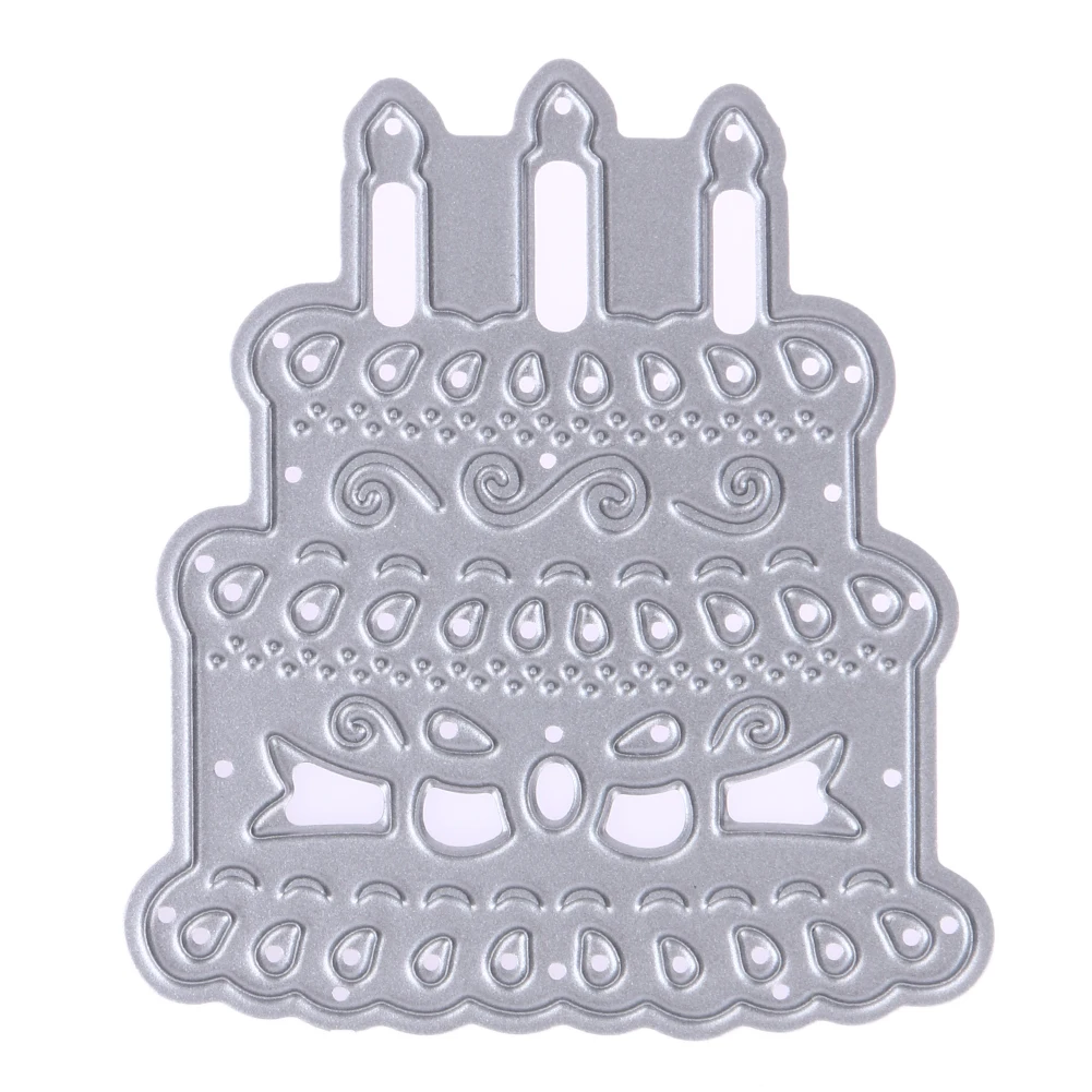 Вырубные штампы для скрапбукинга тиснение в виде свечи торта металлические DIY