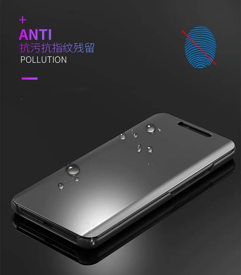 Умный прозрачный зеркальный чехол huawei P для P8 P9 P10 P20 Lite Plus для mate 10 20 lite pro honor 10 9 8 nova 3 3i откидной Чехол