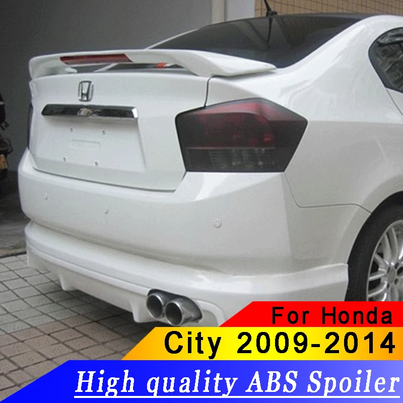 Для города 2009 2010 2011 2012 2013 Высококачественный ABS автомобильный спойлер праймер или пользовательский цветной задний автомобильный спойлер