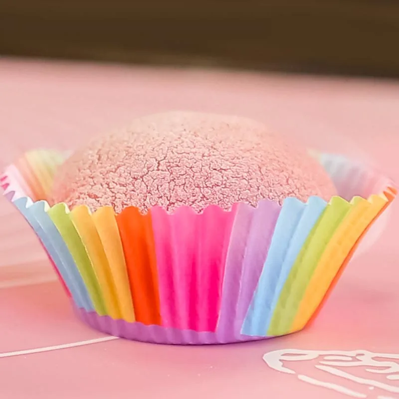 100 шт. вечерние посуда торт подставки Бумага чашки Детские День рождения кекс