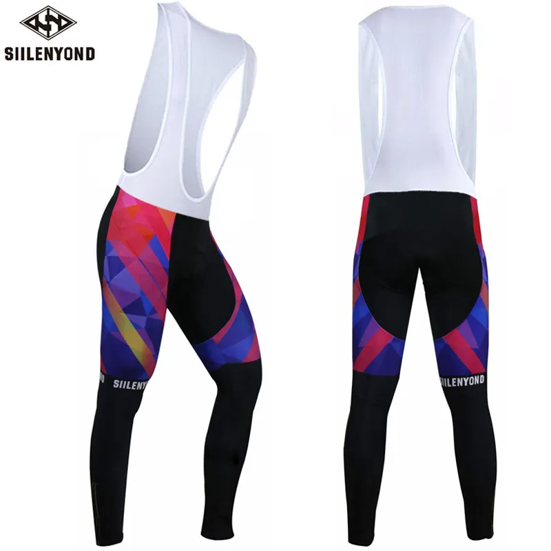 one piece bib pant Siilenyond, велосипедный длинный комбинезон, мужские теплые штаны, зима, термальный флис, 3D гелевая подкладка, велосипедный нагрудник, трико, Mtb, мужские, Ropa Ciclismo - Цвет: one piece bib pant
