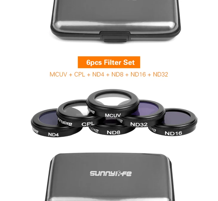 MCUV CPL ND4 ND8 ND16 ND32 фильтр для объектива+ набор очищающих салфеток для DJI MAVIC 2 ZOOM фильтры для Дронов защита для камеры Аксессуары для Кардана