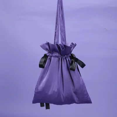 Плиссированная сумка ведро с кисточками и завязками для женщин через плечо из