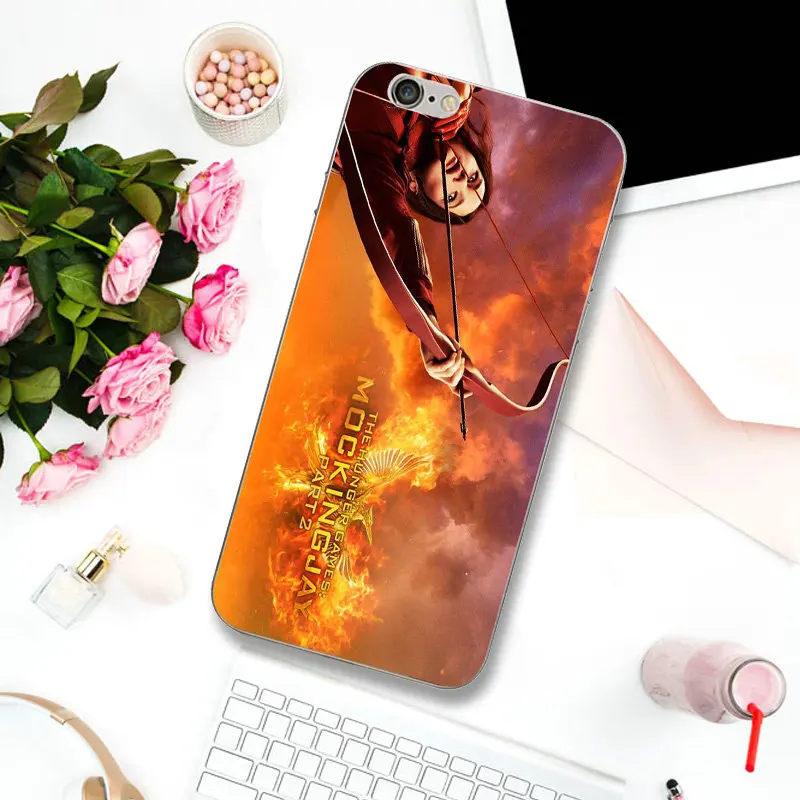Мягкие Силиконовые телефонные чехлы из ТПУ чехол для Голодных игр iPhone X XR XS Max 10 7 6