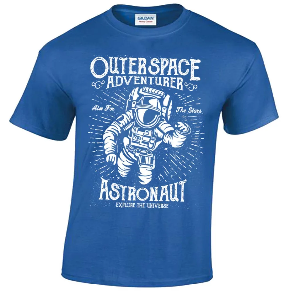 Astronauta Camiseta Hombre Ретро Motivacionales Adventurer Buzos 2019 новая брендовая одежда специальная