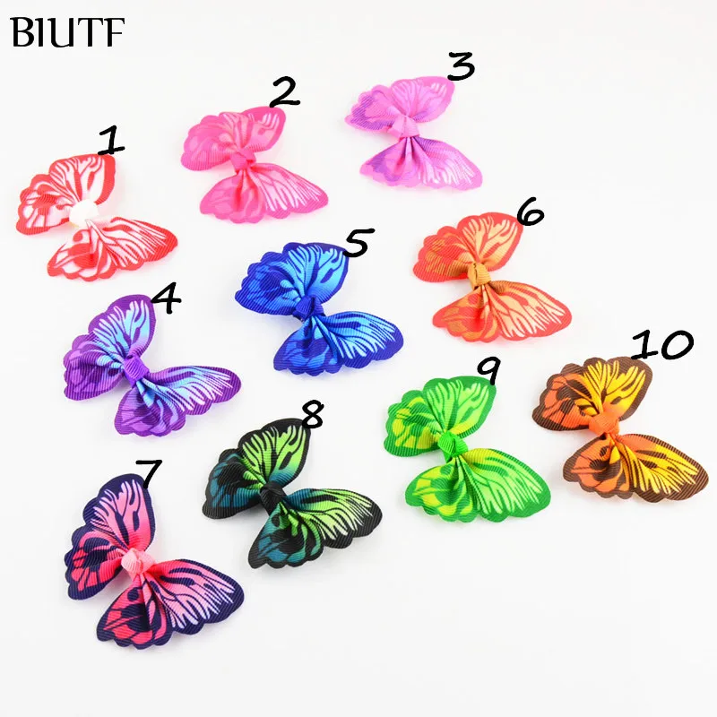 Заколка для волос в форме бабочки с бантом 100 шт./лот девочек детей выберите свой