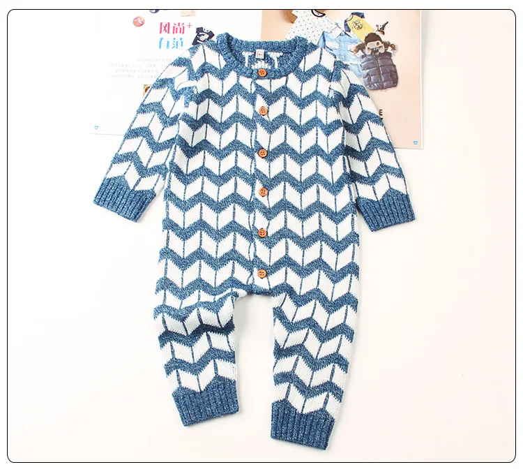IYEAL Toddler Baby Clothes Long Sleeve Knitted Boy&Girl Kids Baby Rompers Cotton Jumpsuit New Born Baby Clothes Casual Outfit
