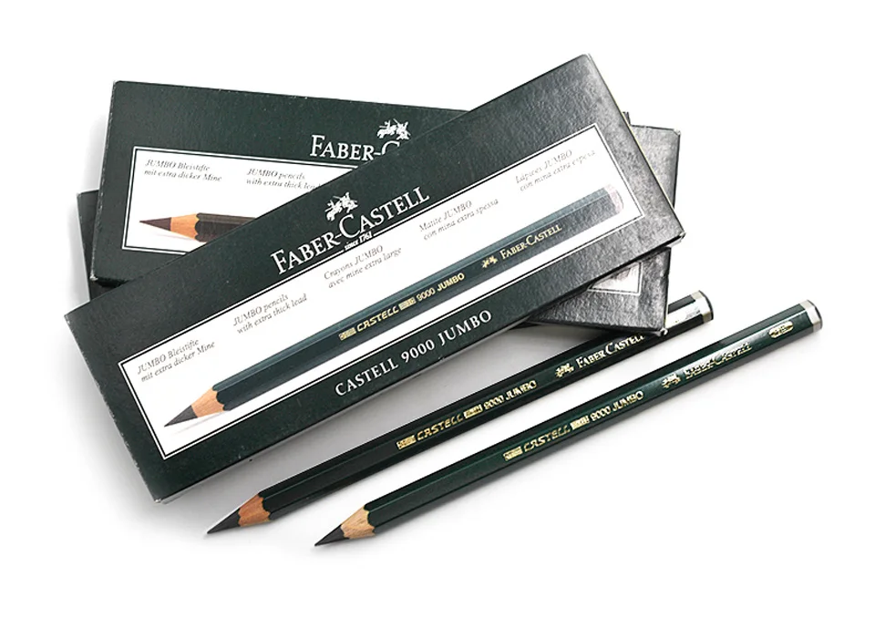 Faber-Castell 9000 jumbo графит рисунок Карандаши 5 шт./6 шт./лот 0.53 мм привести Книги по искусству эскиз карандашом HB 2b 4b 6b 8b Pro Builder Мелки