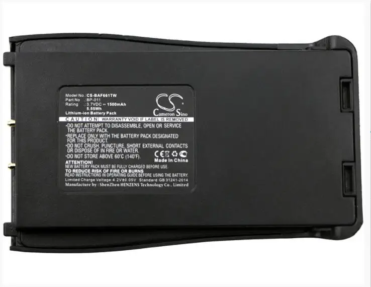 Cameron Sino 1500mAh батарея для BAOFENG BF-666S BF-666-S BF-777S BF-777-S BF-888S BF-888-S двухсторонняя Радио |