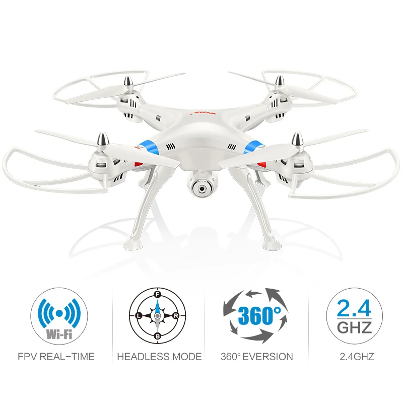 SYMA X8W Радиоуправляемый Дрон с камерой HD 2MP Wifi FPV в реальном времени Квадрокоптер
