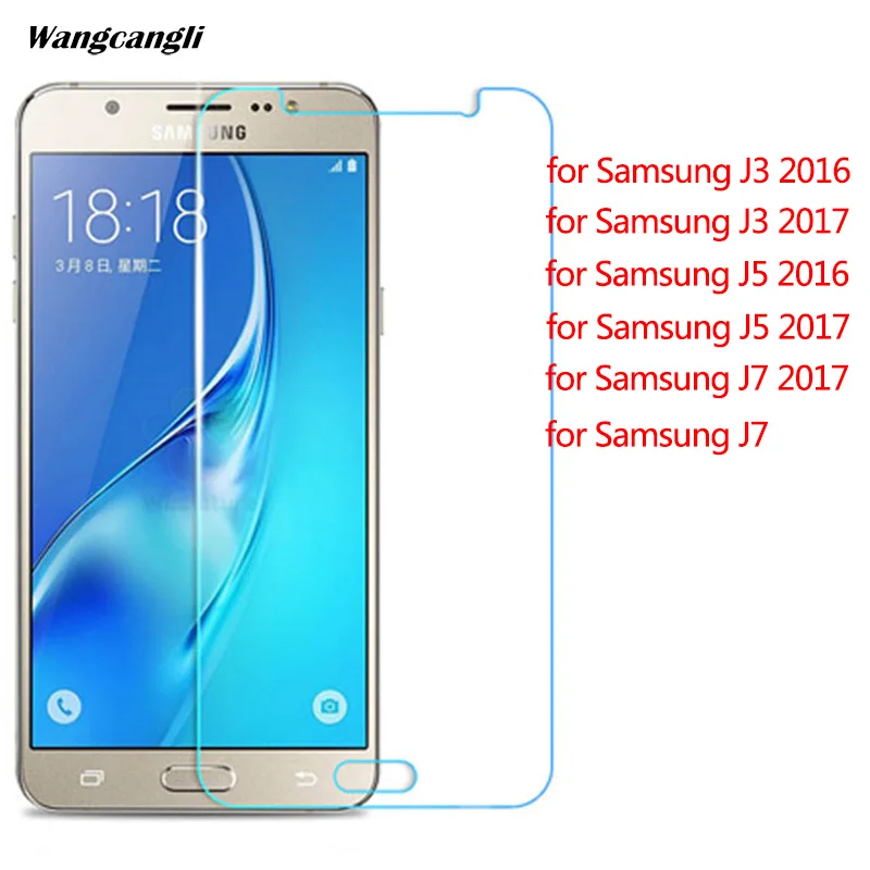 Закаленное стекло 9h для samsung Galaxy J7 J5 J3 2016 2017 Экран Защитная пленка закаленное
