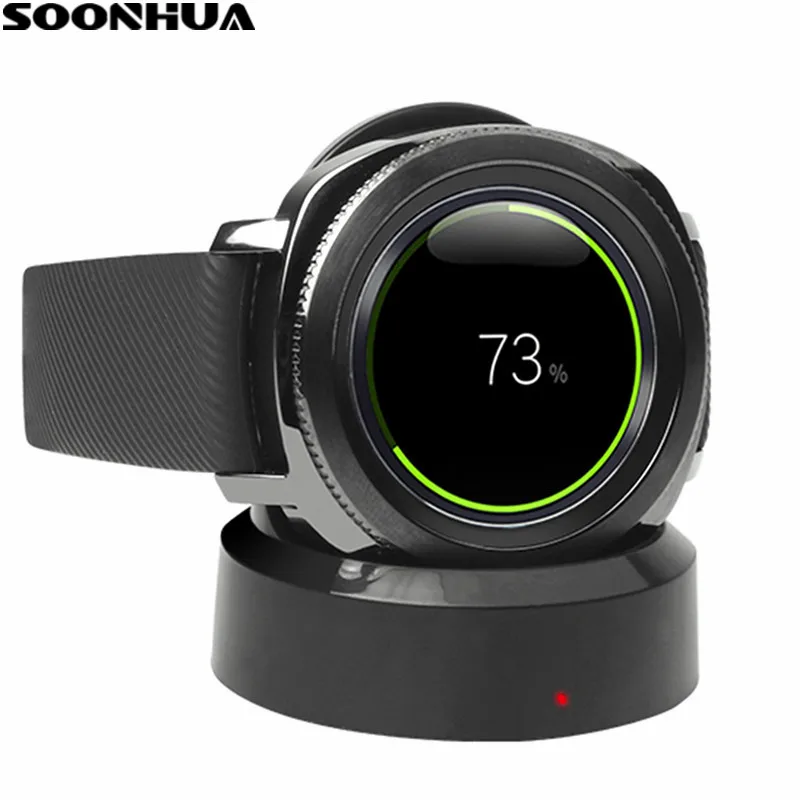 Беспроводная Магнитная Зарядная база SOONHUA для Samsung Gear S4 док станция часов