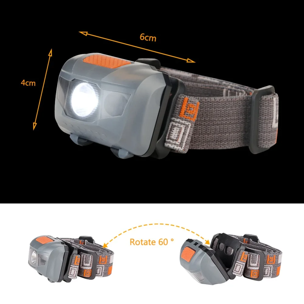 R3+ 2LED, 4 режима, мини налобный светильник, наружный головной светильник, 800 люмен, водонепроницаемый Головной фонарь, светильник-вспышка, фонарь для охоты