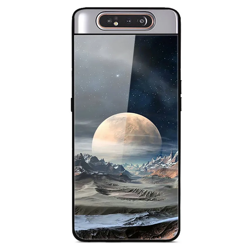 18 Для samsung Galaxy A80 чехол из закаленного стекла жесткая задняя крышка для samsung Galaxy A80 A90 SM-A805F SM A805F чехол для телефона A 80 6,7'' - Цвет: 18