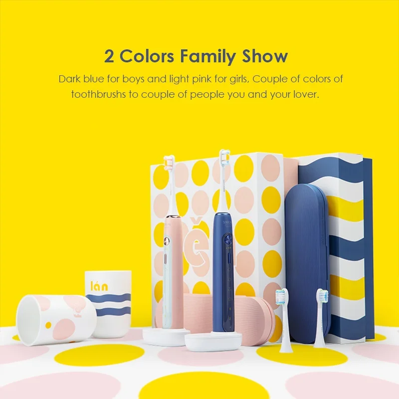 SOOCAS X5 электрическая зубная щетка Xiaomi Mijia зубная щетка ультразвуковая щетка Зубная щетка USB перезаряжаемая NFC умная управляемая автоматическая зубная щетка