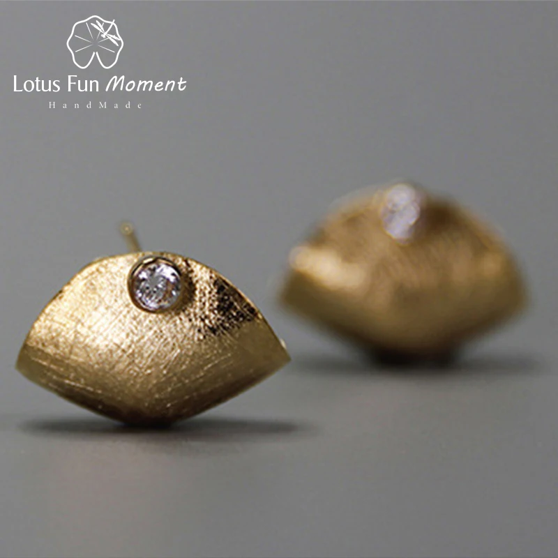 Lotus весело момент реального 925 пробы серебро Природный циркония Модные украшения