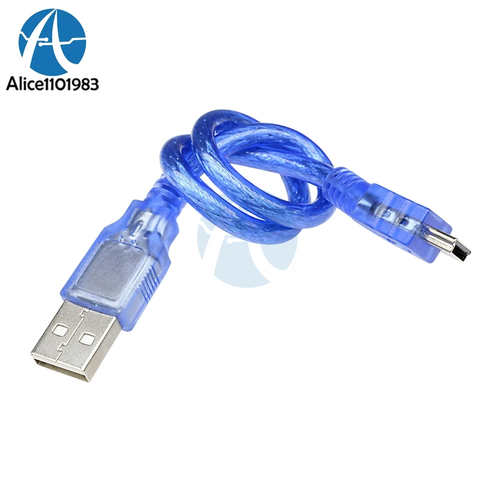 Высокая скорость 30 см USB 2 0 папа мини микро B 5pin мужской ПК кабель для зарядки