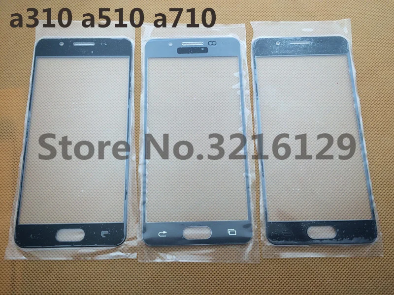 Передний сенсорный ЖК-экран внешнее стекло Замена объектива для samsung galaxy() A3 A310 A5 A5100 A510 A7 A7100 A710F+ инструмент+ наклейка