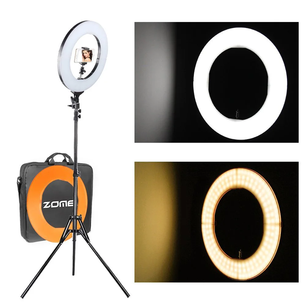 

Cadiso Ring Lamp LED Light Lighting for Photo Makeup Photography Lighting Dimmable with Tripod Stand