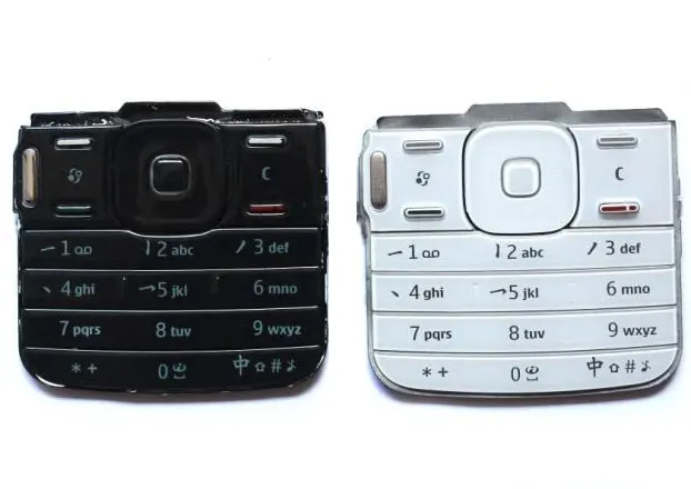 Кнопки клавиатуры для Nokia N79 белый черный запасные части | Мобильные телефоны и