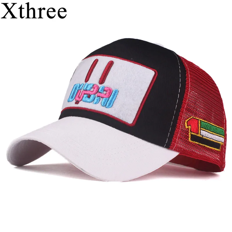 

Бейсболка Xthree в стиле кэжуал для мужчин и женщин, сетчатая Кепка с вышивкой, бейсболка для девочки, шляпа бренда Gorra, летняя
