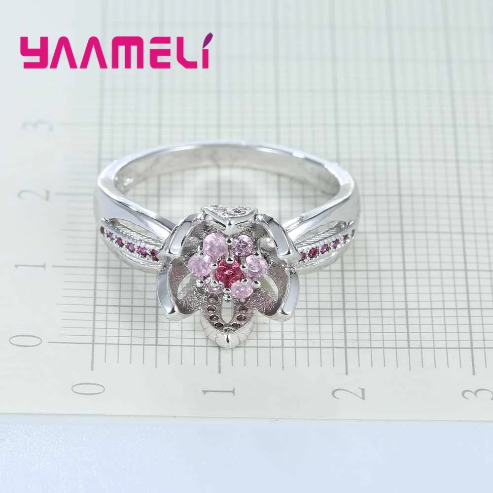 Кольцо из серебра 925 пробы с искусственным камнем|925 sterling silver|crystal stone ringstone ring |