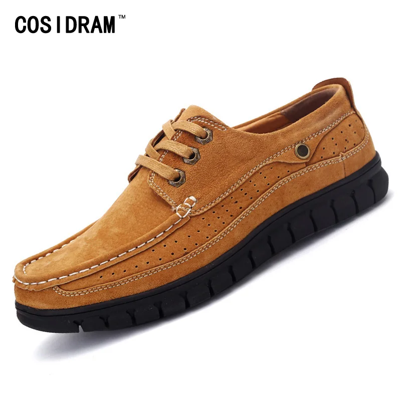 Весна Осень Замши Мужчины Повседневная Обувь Британский Стиль Отдыха Рабочая