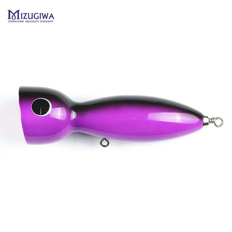 MIZUGIWA лодка приманка поппер для рыбалки соленой воды большая игра Topwater GT9 приманка Handcraf деревянная приманка крючок mustad Bass Карп Leurre Dur De