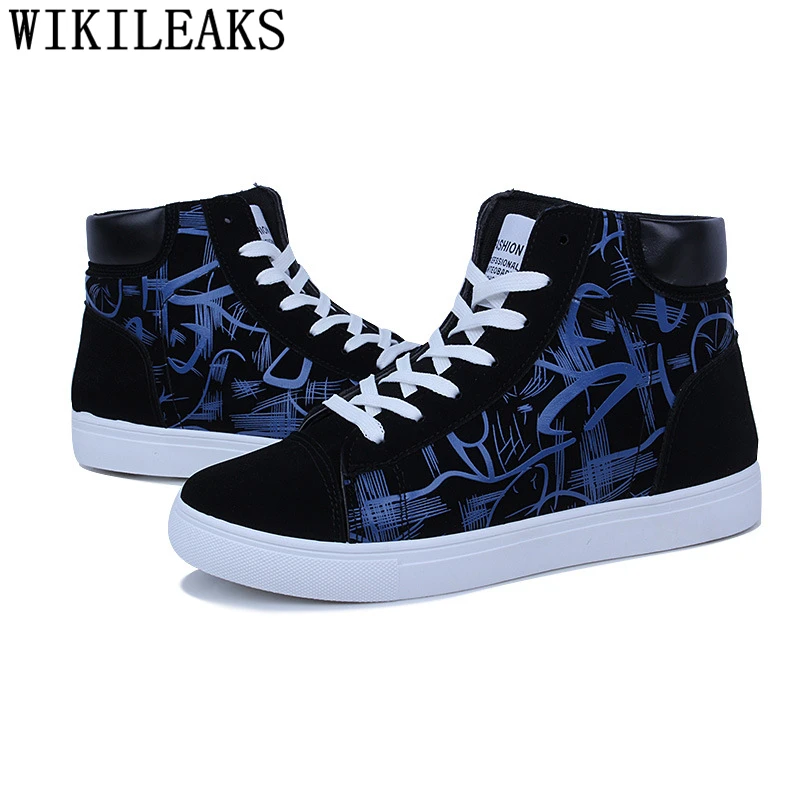 Высокие кроссовки повседневная кожаная обувь мужская Роскошная брендовая