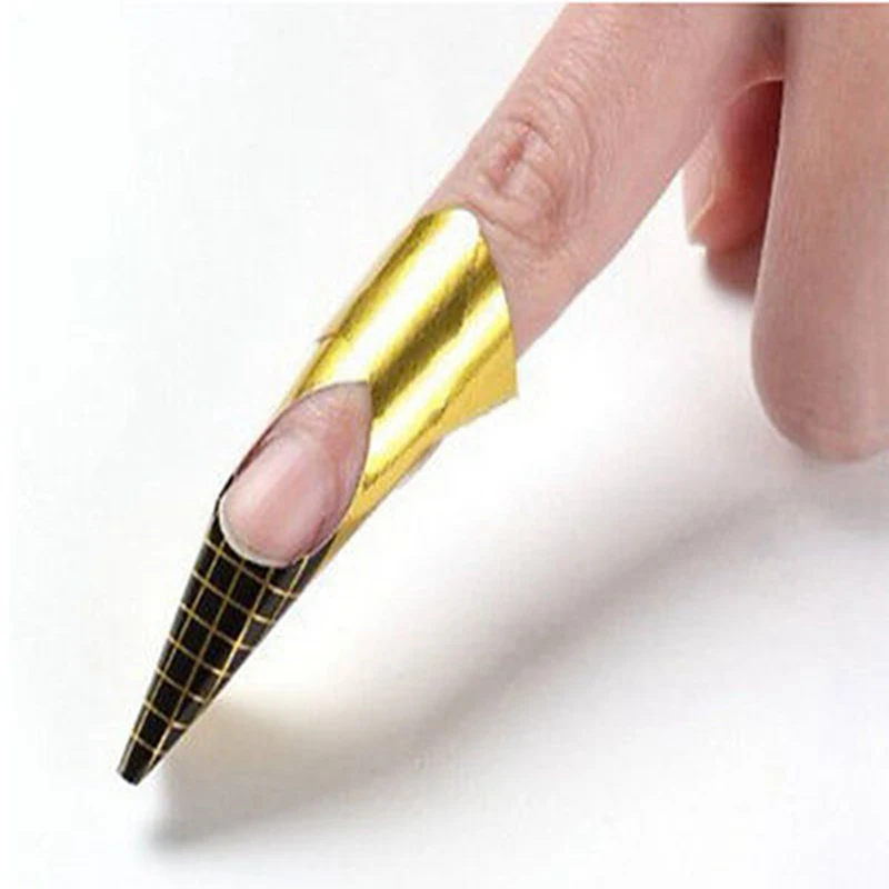 100 шт. направляющая форма для ногтей Наклейка акриловый УФ гель наконечники