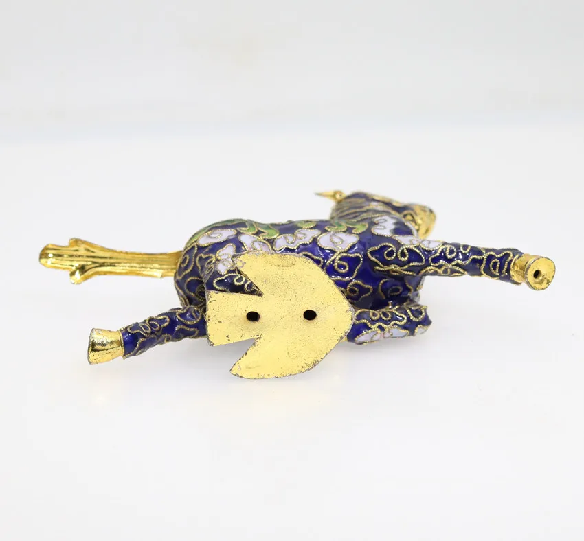 Китайский мини орнамент Cloisonne медный эмалированный провод инкрустация белыми