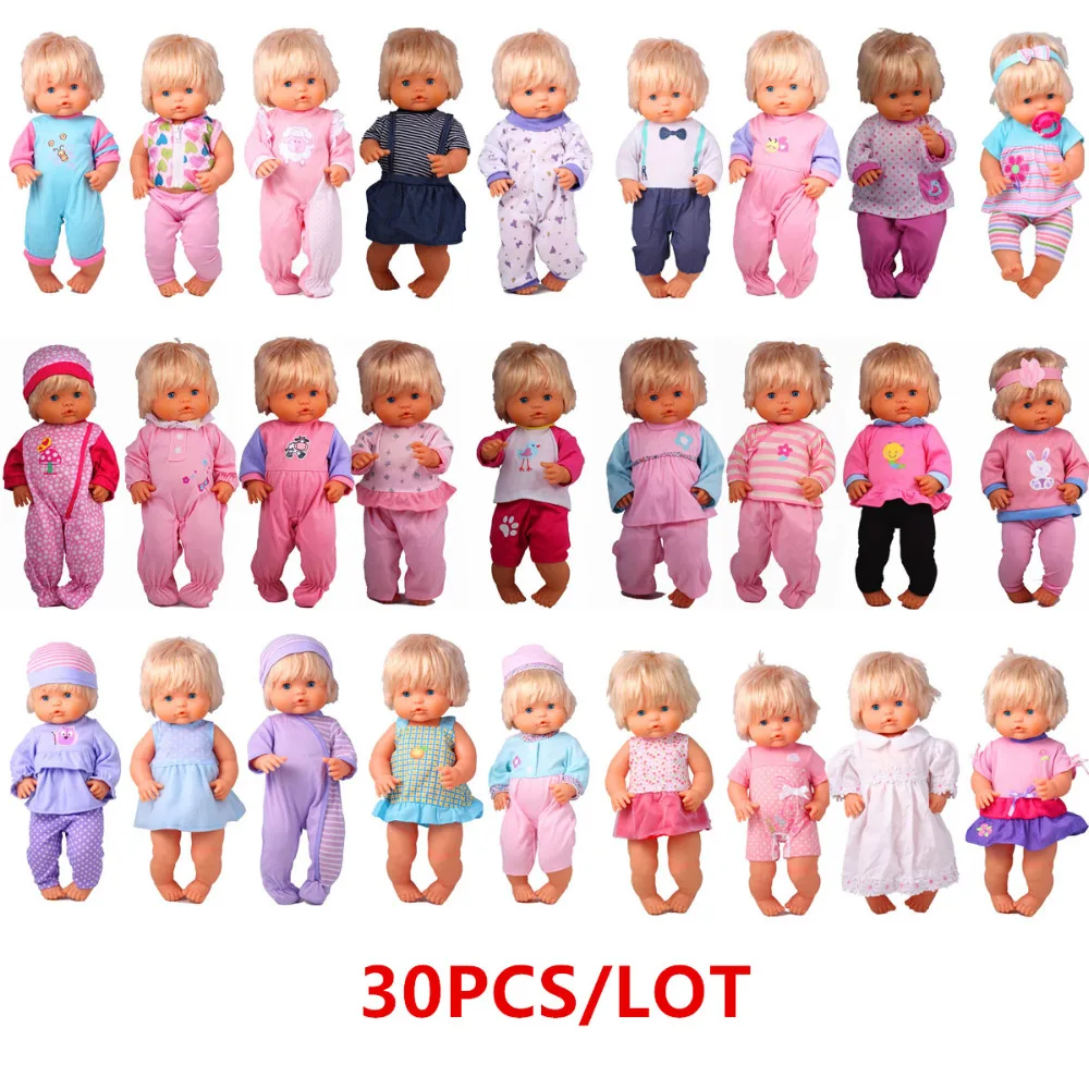 Оптовая продажа Одежда для кукол 41 см аксессуары Nenuco y su Hermanita 30 шт./лот 40 кукла