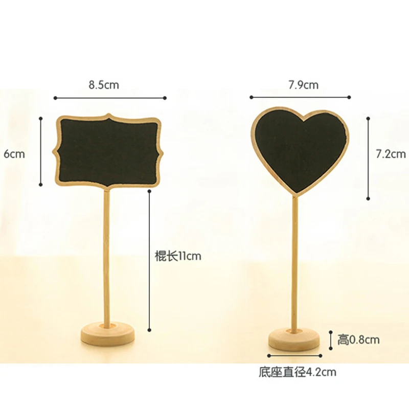 Мини 10 шт./лот цена доска с подставкой вывески указания деревянная бесплатная