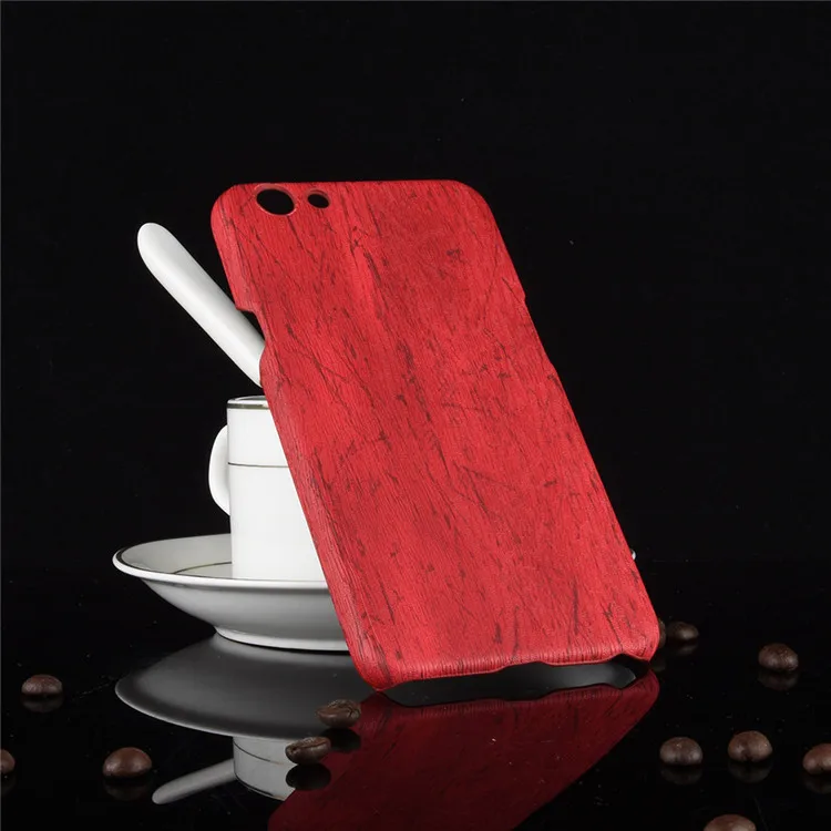subin New arrival For Oppo F3 Case Vintage Wood PU Leather PC hard Protective shell Cover For Oppo F3 Phone Cases
