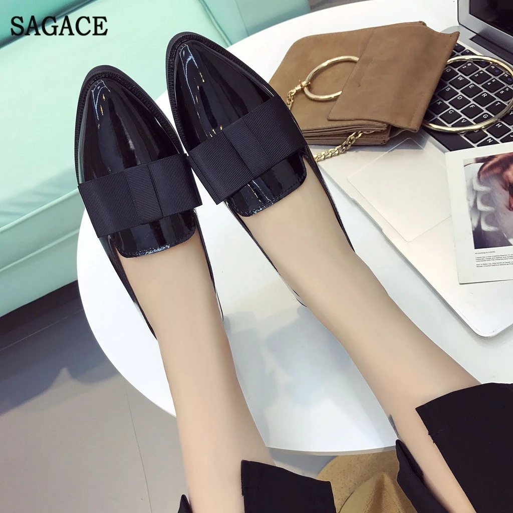 SAGACE/женские студенческие повседневные лоферы в стиле ретро Сезон весна осень
