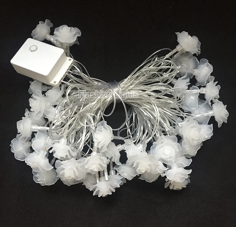 Гирлянда в виде цветка розы 5 м 28 светодиодов|christmas decorations for|lighting weddingsflower fairy lights |