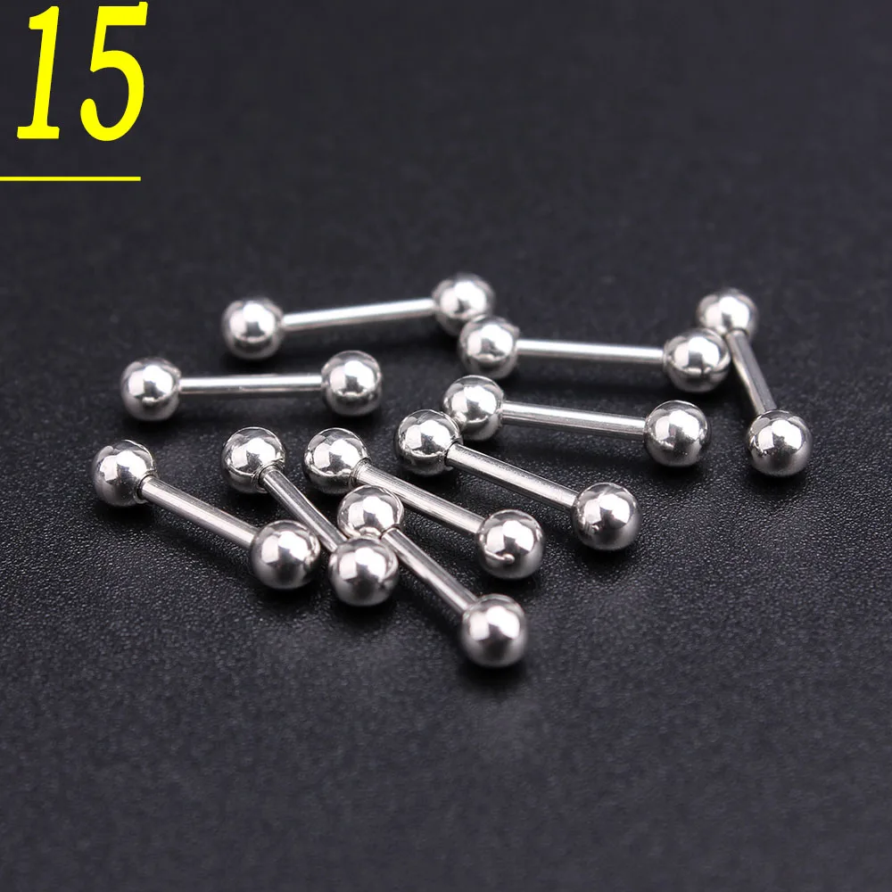 Оптовая продажа 50 шт. Лот Серебряный Средства ухода за кожей пирсинг