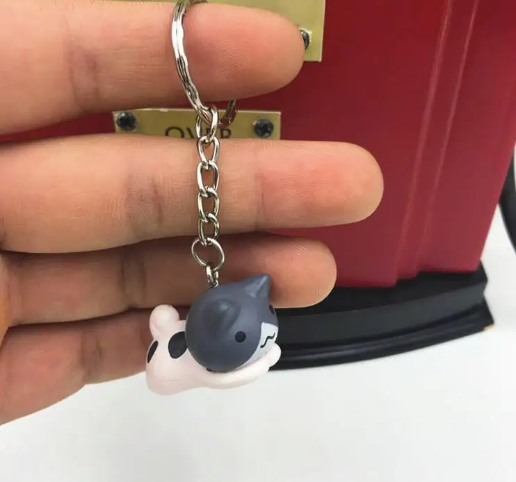 Кошка кукла брелок сумка автомобильный милый ленивый кот кулон фигурка подарок