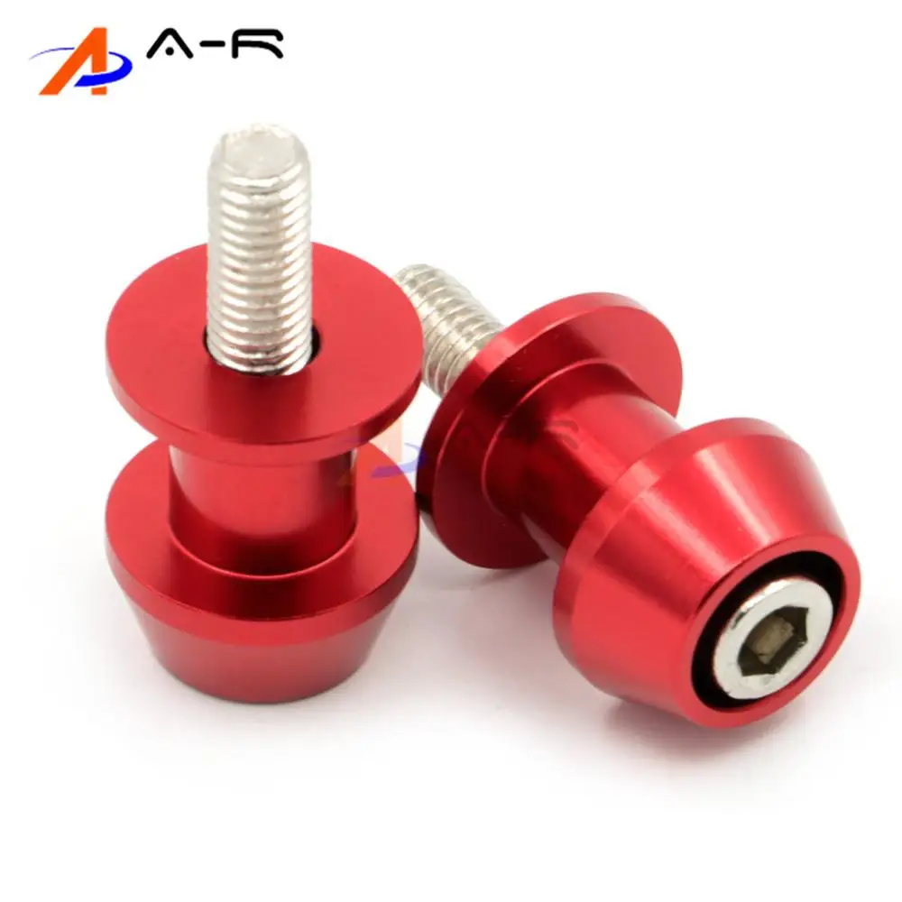2X 8mm Swingarm Spools Stands Sliders Bobbins bolts screw for Honda CBR 600 900 1000RR For Kawasaki Suzuki GSR 650 750 | Автомобили и