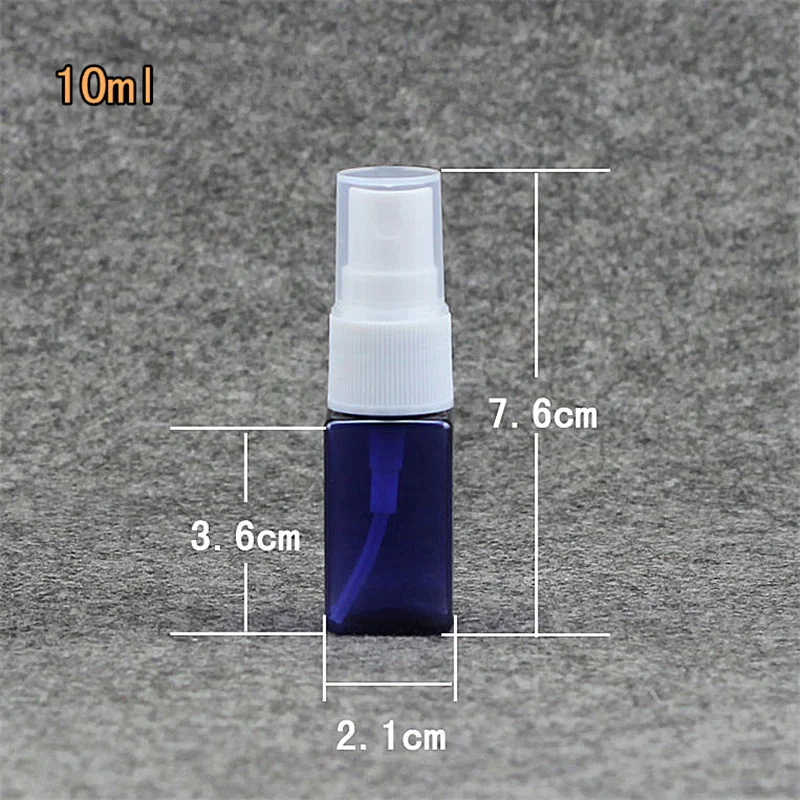 10 мл квадратная пластиковая бутылка-спрей многоразовый женский парфюмерный