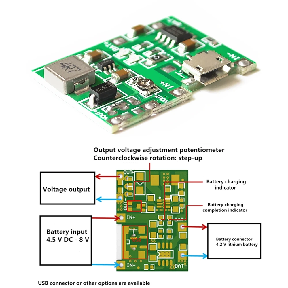 

GlintDeer 3.7V 9V 5V 2A Adjustable Step Up Module