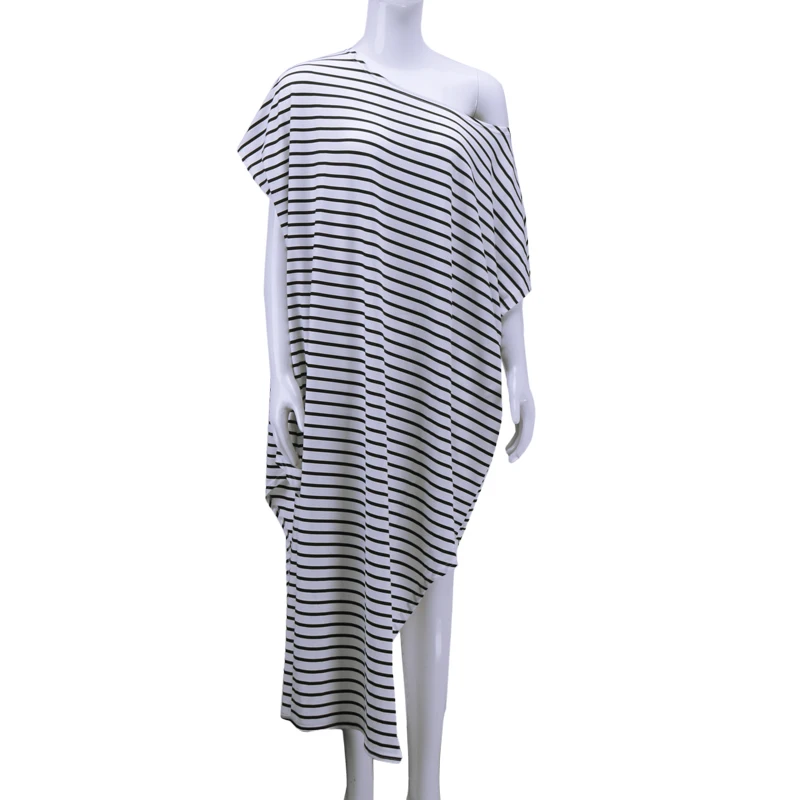 2016 New Print Black White Striped Dresses Midi Long Bodycon Bandage Maxi Dress Summer Clubwear Plus Size Women Clothing | Женская