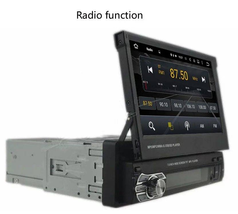 Автомагнитола 1din Универсальная Bluetooth автомобильное радио стерео GPS навигация