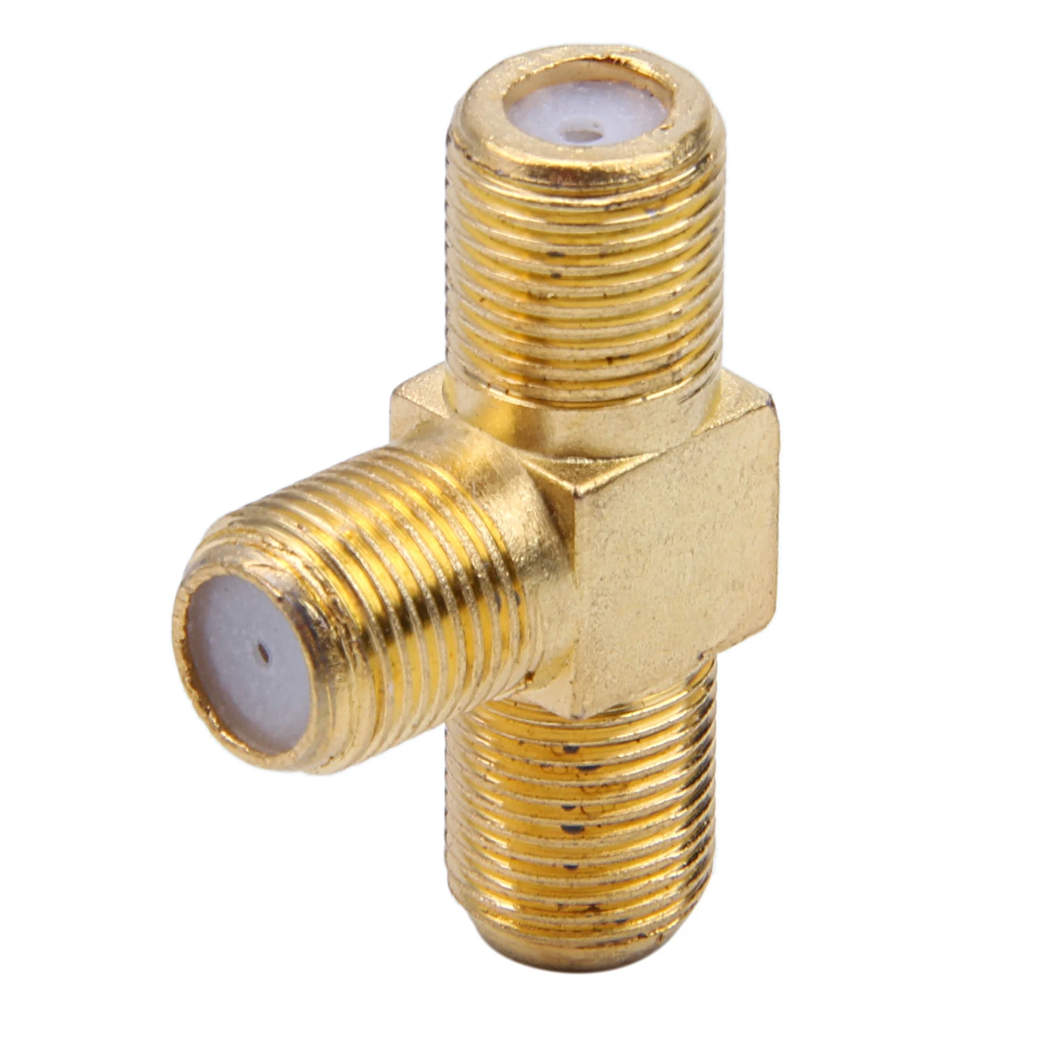 SODIAL(R) 2 шт. разъем F мама два тройной T RF адаптер 3 ходовой разветвитель|Соединители|