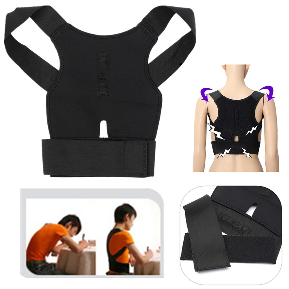 Unisex Back Shoulder Posture Corrector Support Straighten Belt Orthopaedic Adjustable for Men Women | Спорт и развлечения